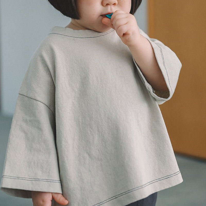 Toddler Mel SP26 Relaxed Fit Bracelet-Sleeve Tee (1-8y) - 4 Colors - AT NOON STORE