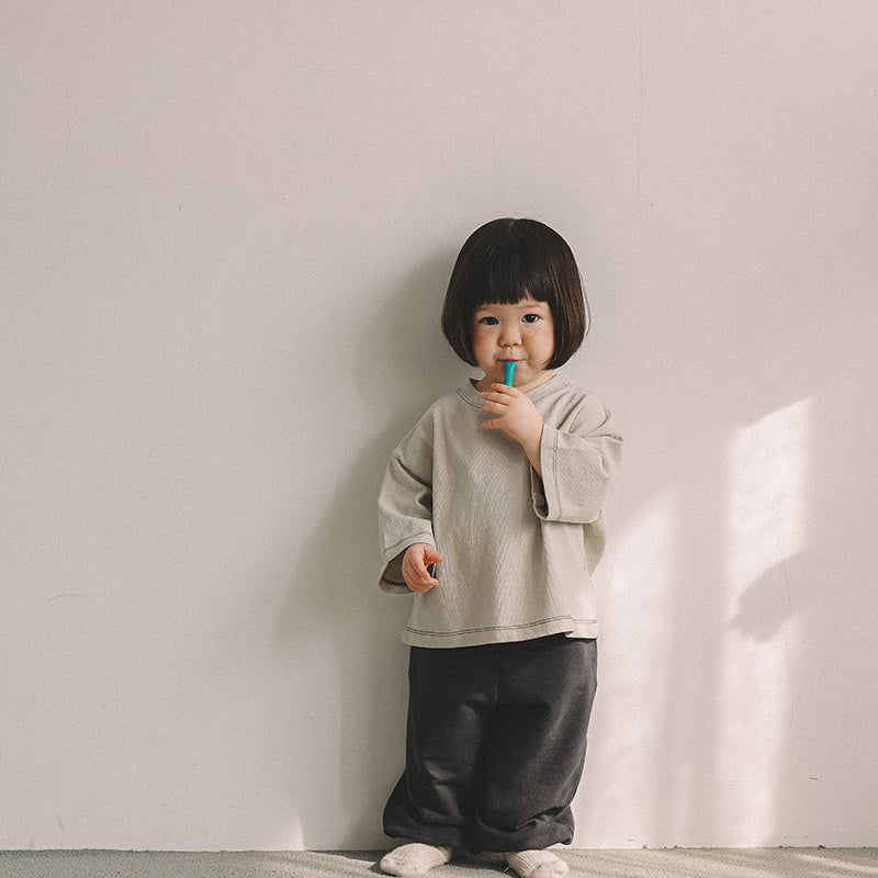 Toddler Mel SP26 Relaxed Fit Bracelet-Sleeve Tee (1-8y) - 4 Colors - AT NOON STORE