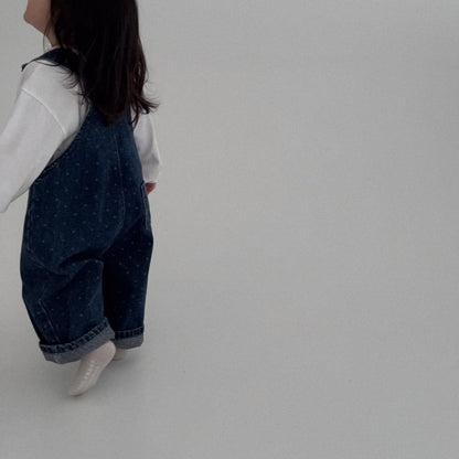 Toddler Bella F25 Polka Dot Overalls (1-6y) - Denim