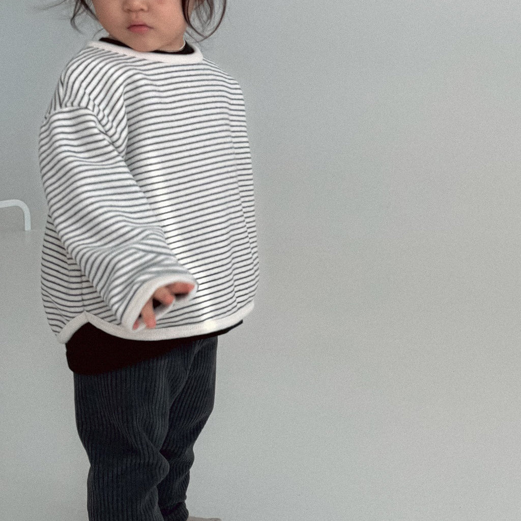 Baby/Toddler Bella W25 Stripe Curved Hem Long Sleeve Top (6m-6y) - 2 Colors