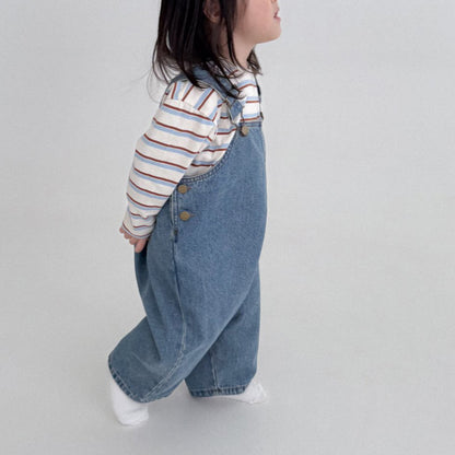 Baby Bella F25 Denim Overalls (6m-3y) - Denim