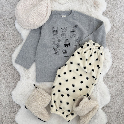 Toddler W25 Graphic Print Long Sleeve Top (1-7y) - 2 Colors