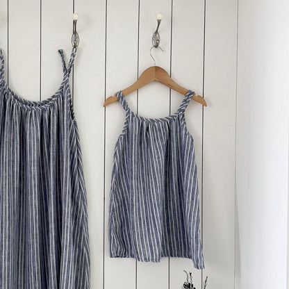 Toddler SS26 Stripe Double Strap Dress (1-7y) - 2 Colors - AT NOON STORE