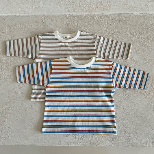 Kids Lala Long Sleeve Stripe Top (1-6y) - 2 Colors - AT NOON STORE