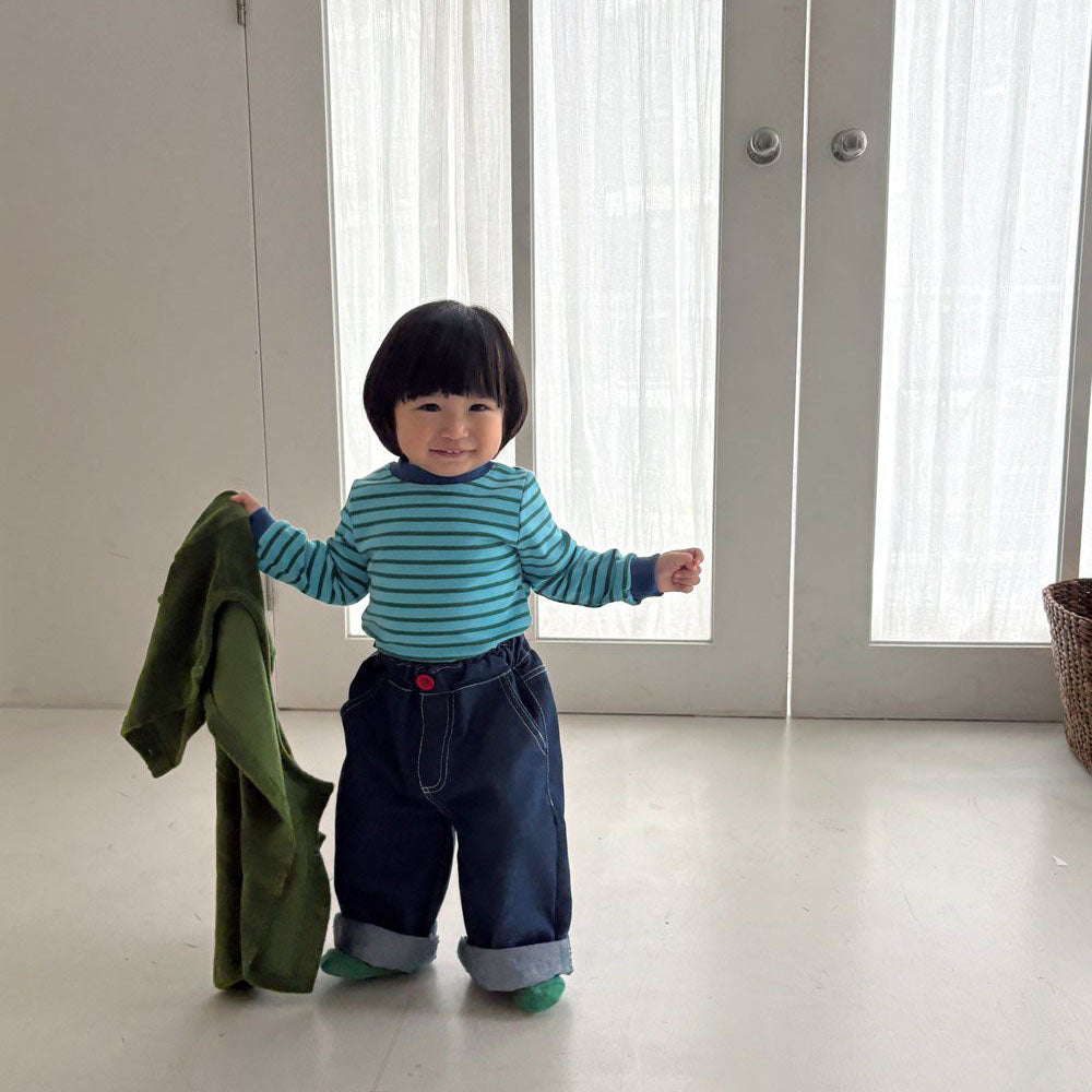 Toddler F26 Peekaboo Denim Pants (1-6y) - Blue