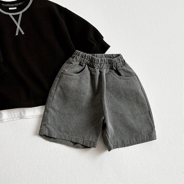 Toddler SP26 Pigment Dyed Shorts (1-6y) - 4 Colors - AT NOON STORE