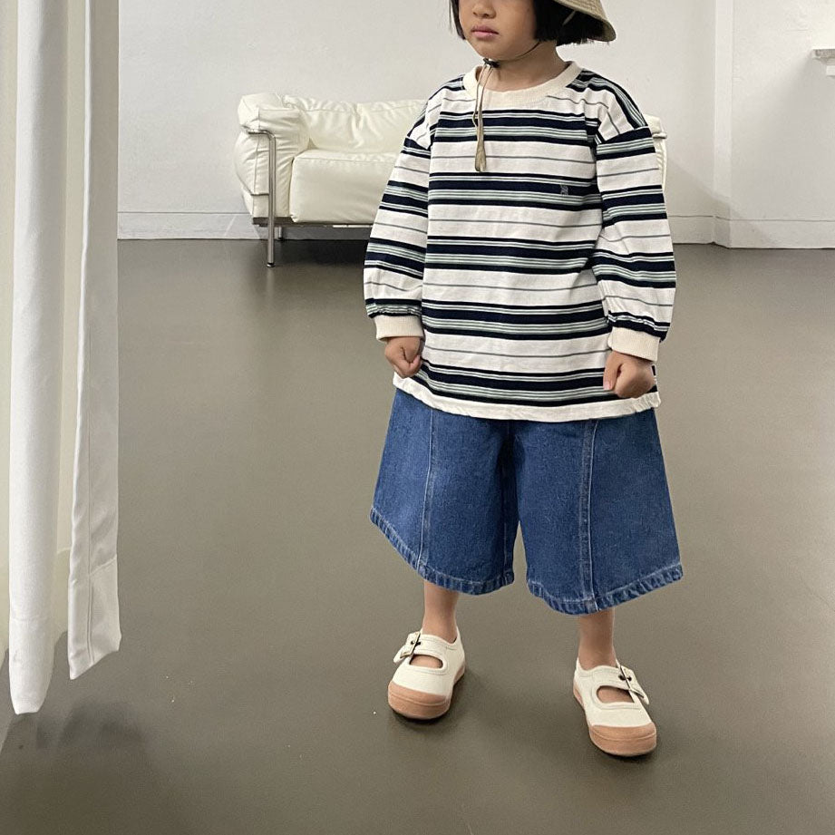Toddler Lovin Multicolor Stripe Long Sleeve Top (1-7y) - 2 Colors - AT NOON STORE