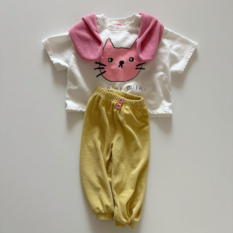 Toddler SP26 Terry Cloth Jogger Pants (1-6y) - 2 Colors - AT NOON STORE