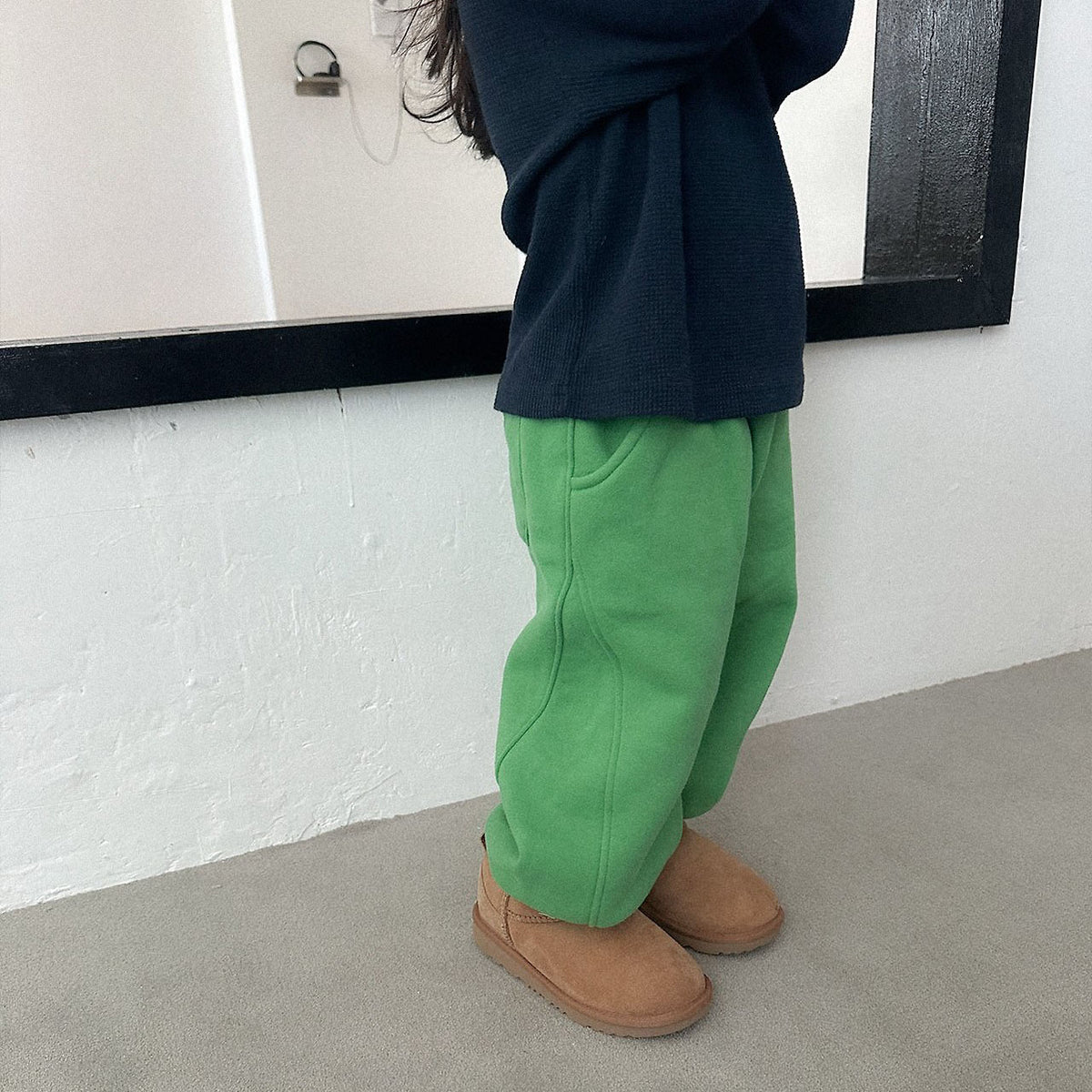 Toddler FW26 Stitch Detail Jogger Pants (2-9y) - Green