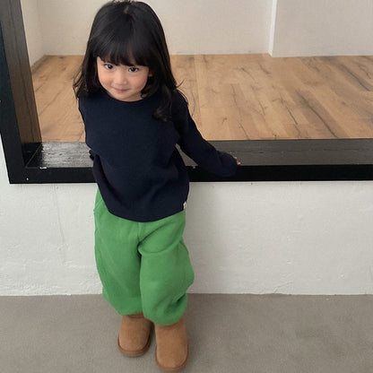 Toddler FW26 Waffle Long Sleeve Top (2-9y) - 3 Colors