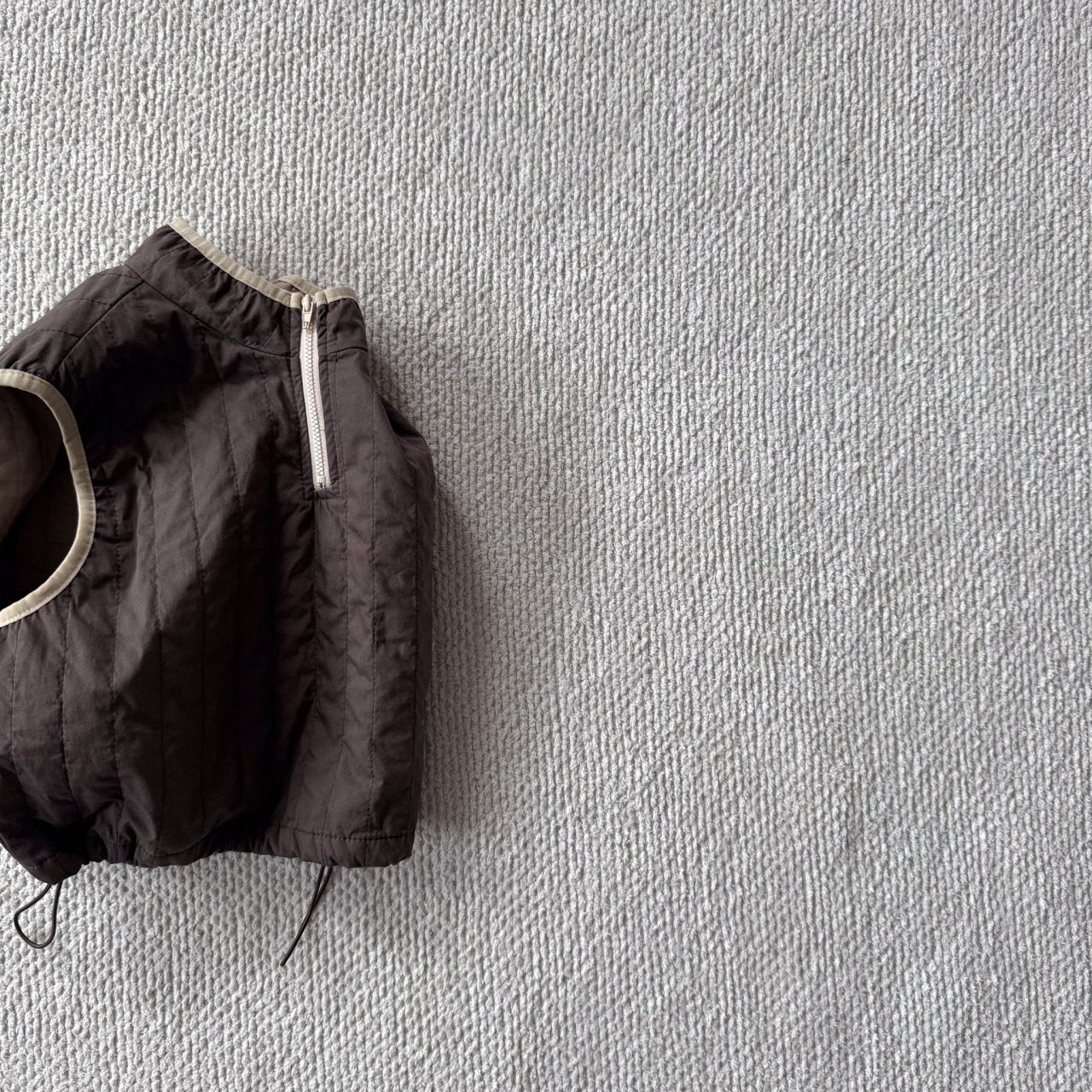 Toddler Bella F25 Adjustable Hem Half Zip Quilted Vest (1-6y) - 2 Colors