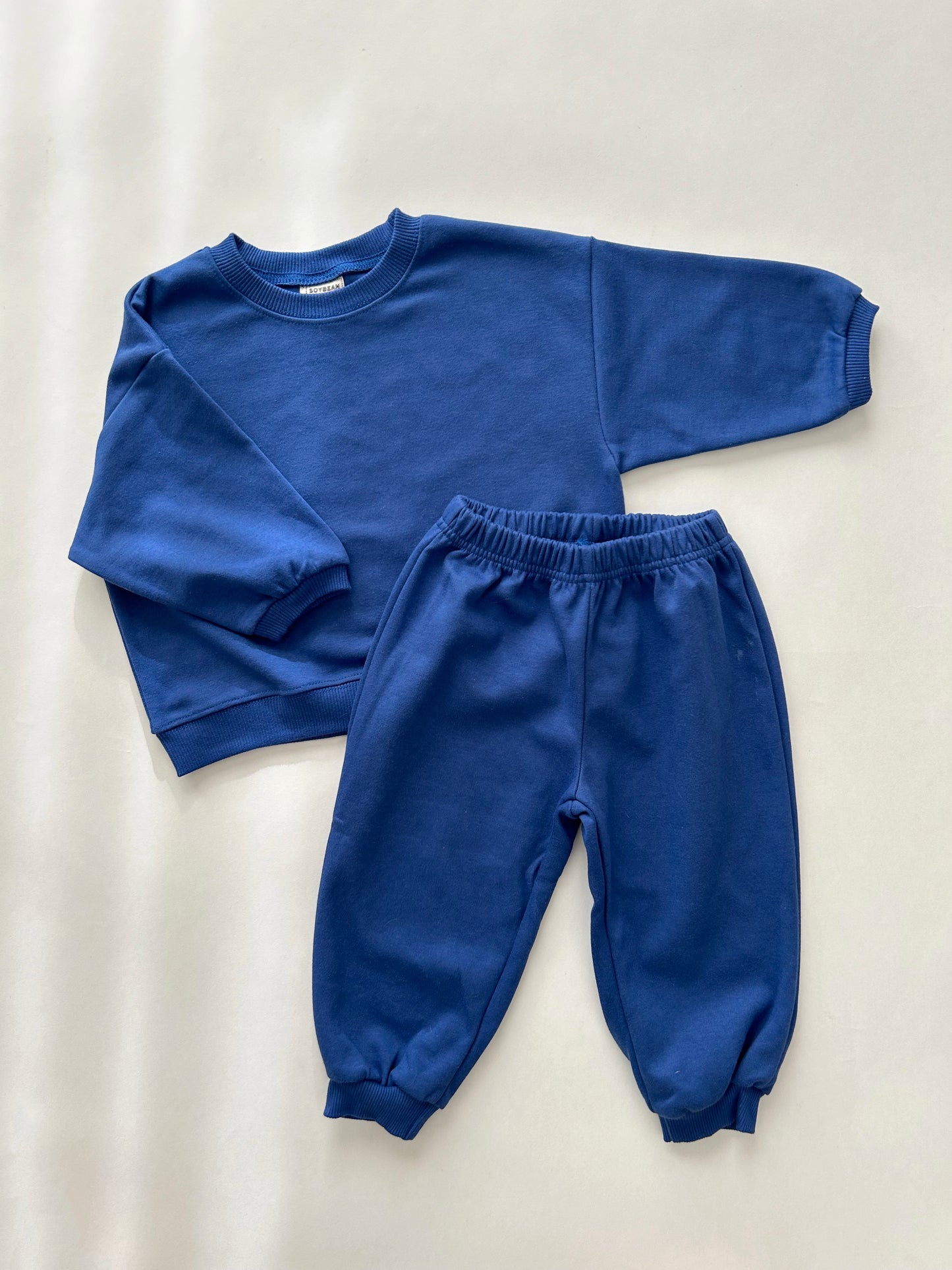 Kids Soy 24Fall Cotton Sweatshirt and Jogger Pants Set (1-9y) - 11 Colors