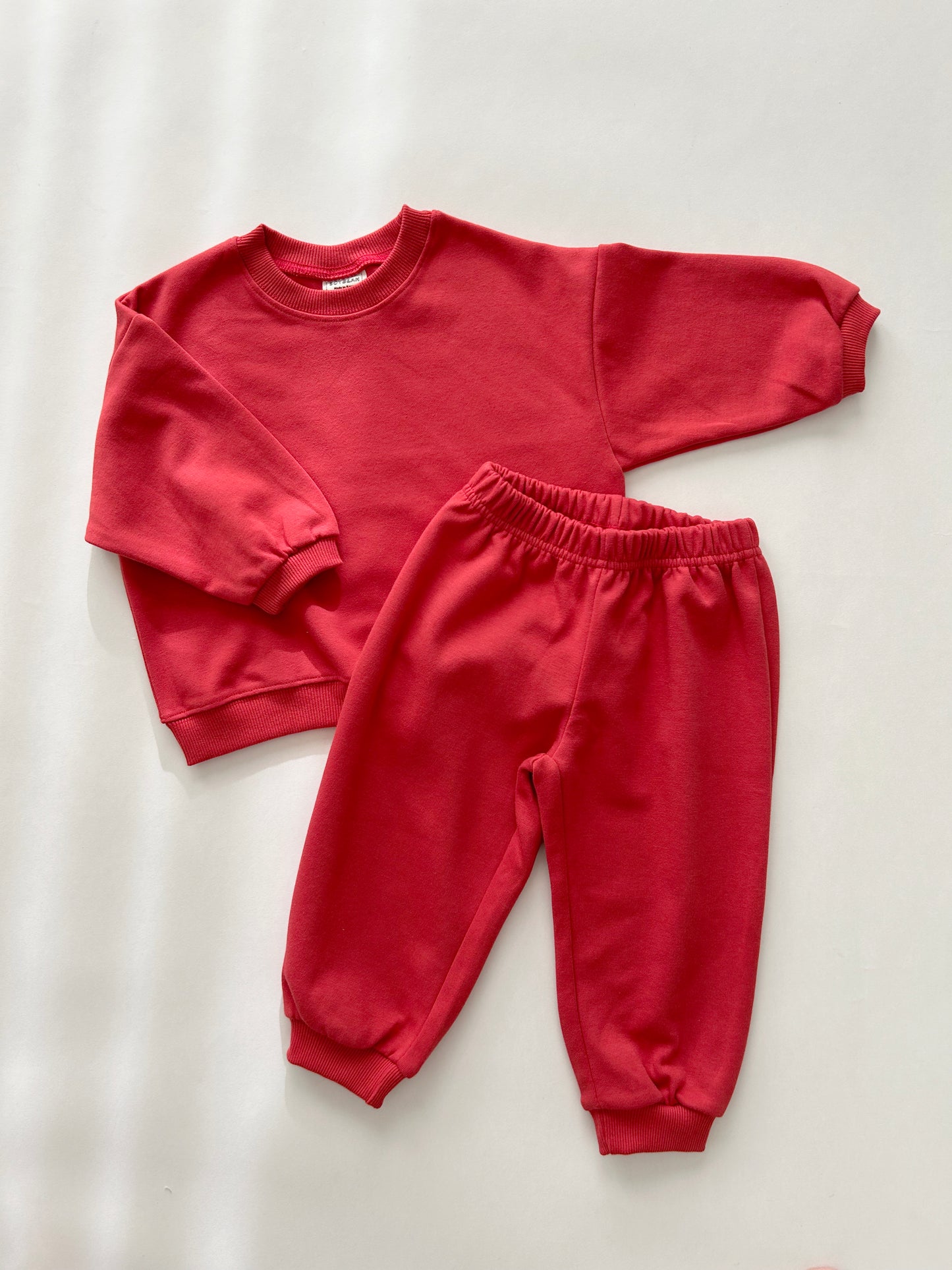 Kids Soy 24Fall Cotton Sweatshirt and Jogger Pants Set (1-9y) - 11 Colors