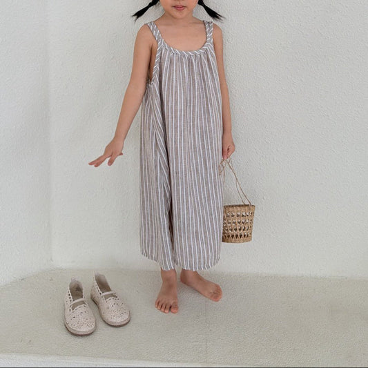 Toddler SS26 Stripe Double Strap Dress (1-7y) - 2 Colors - AT NOON STORE