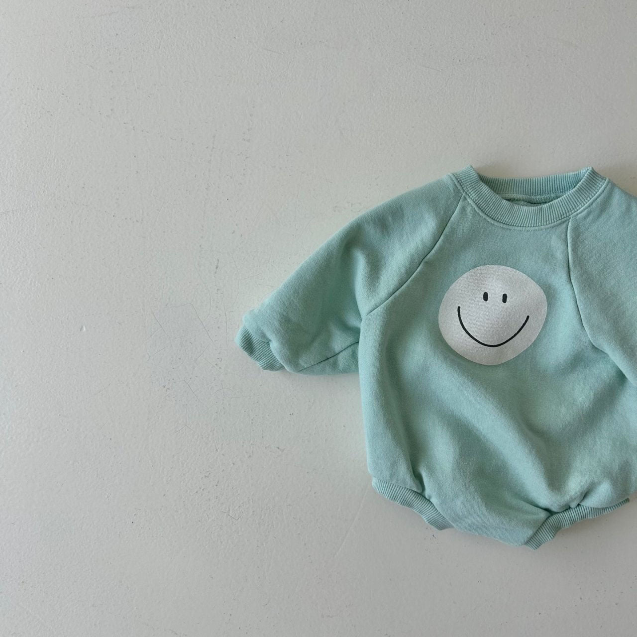 Baby Land S24 Smiley Face Sweatshirt Romper (4-15m) - 2 Colors - AT NOON STORE