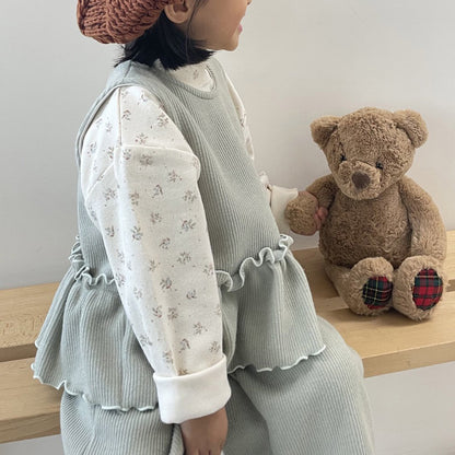 Toddler W25 Floral Mock Neck Long Sleeve Top (1-7y) - 2 Colors