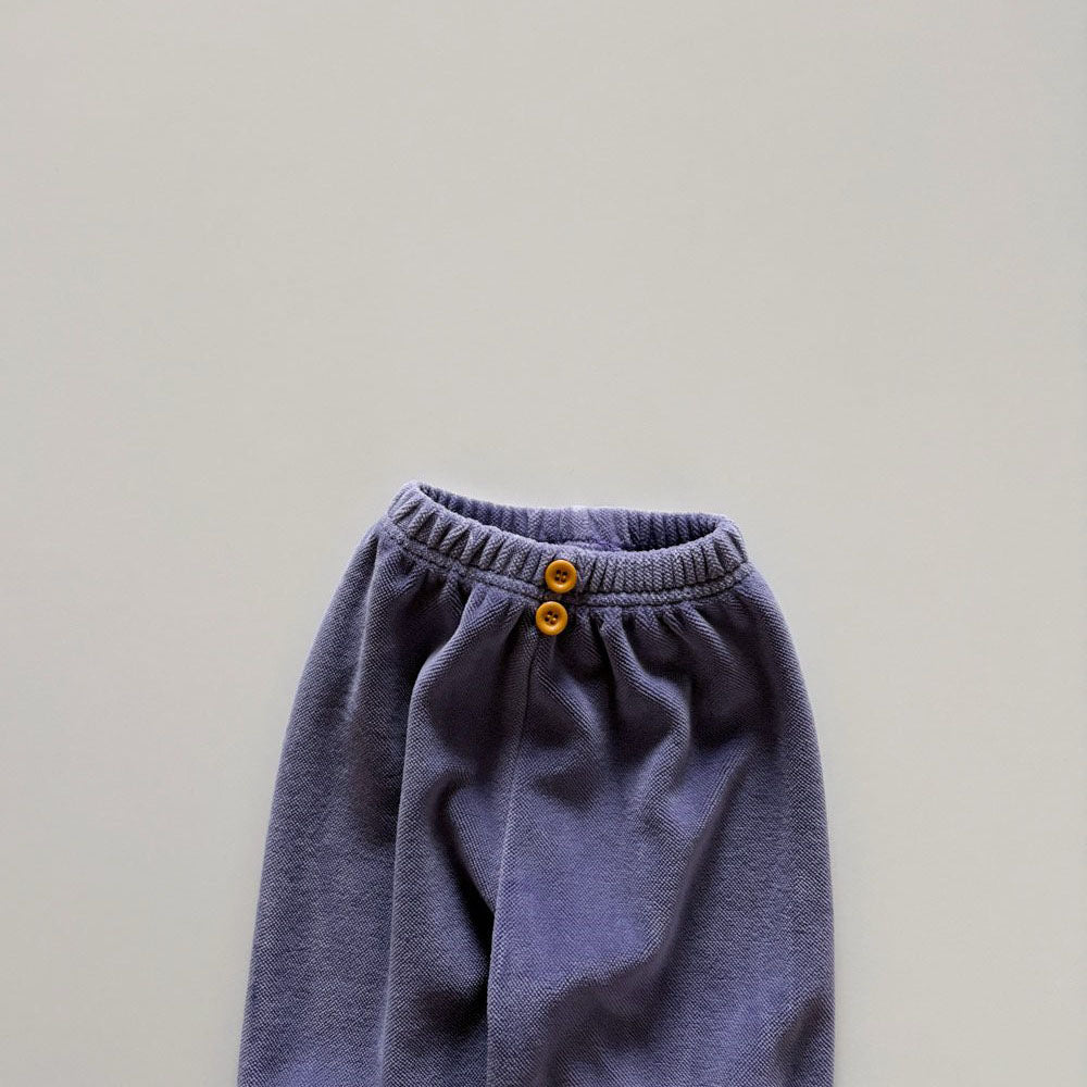 Toddler F26 Button Front Velour Jogger Pants  (1-6y) - 4 Colors