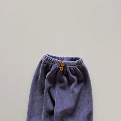 Toddler F26 Button Front Velour Jogger Pants  (1-6y) - 4 Colors