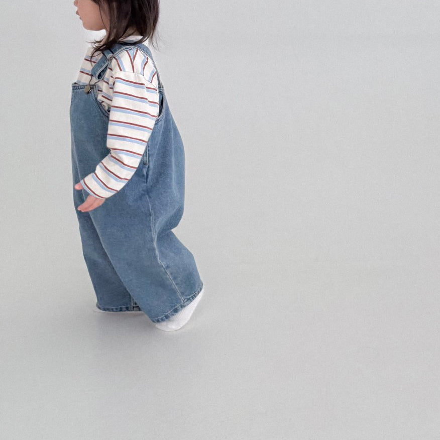 Baby Bella F25 Denim Overalls (6m-3y) - Denim