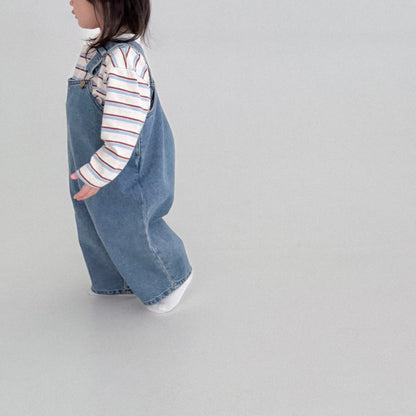 Baby Bella F25 Denim Overalls (6m-3y) - Denim