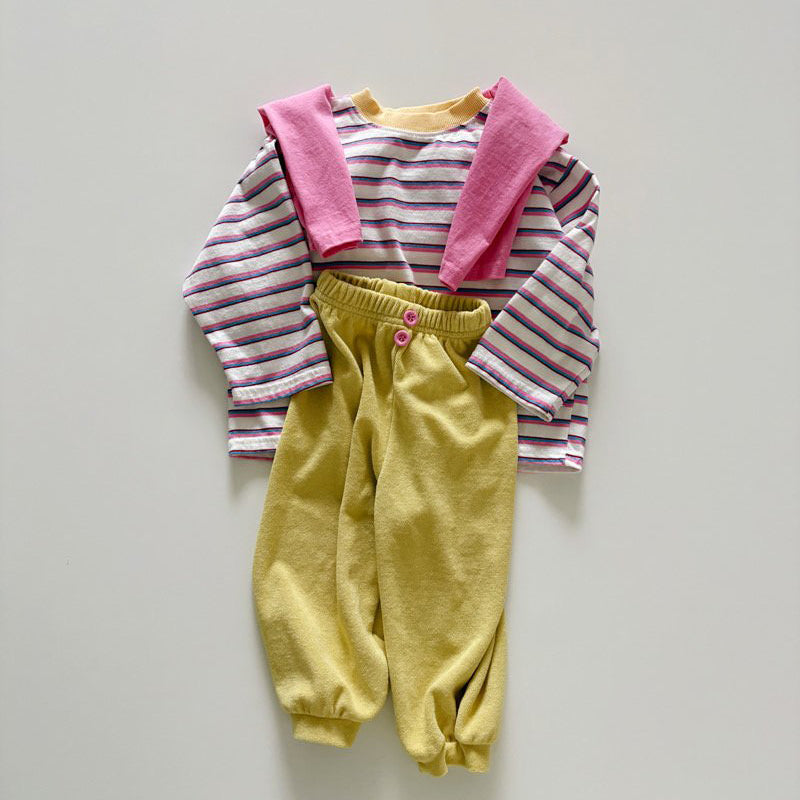 Toddler SP26 Terry Cloth Jogger Pants (1-6y) - 2 Colors - AT NOON STORE