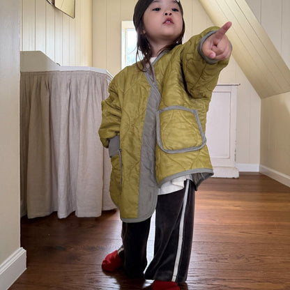Kids F26 Side Tape Velour Pull-On Pants (2-8y) - 2 Colors
