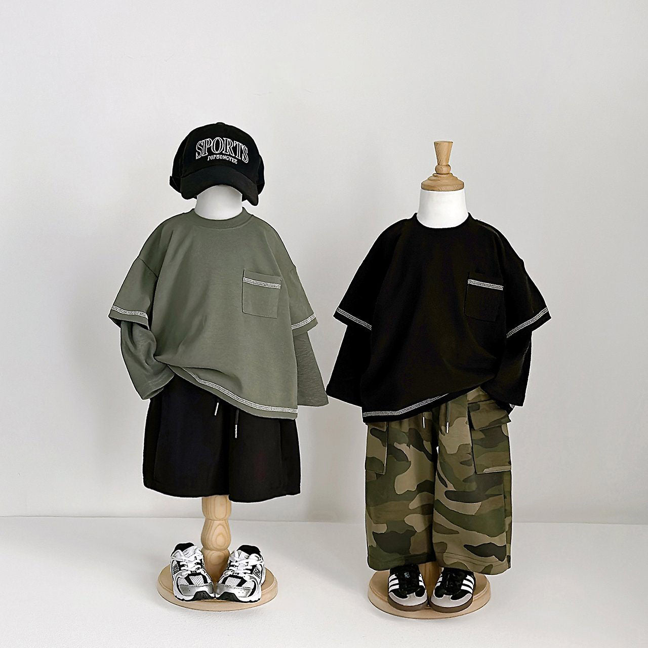 Toddler F26 Cargo Wide Pants (2-9y) - Camouflage