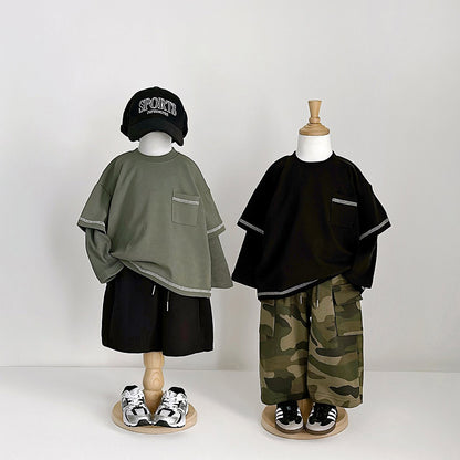 Toddler F26 Cargo Wide Pants (2-9y) - Camouflage