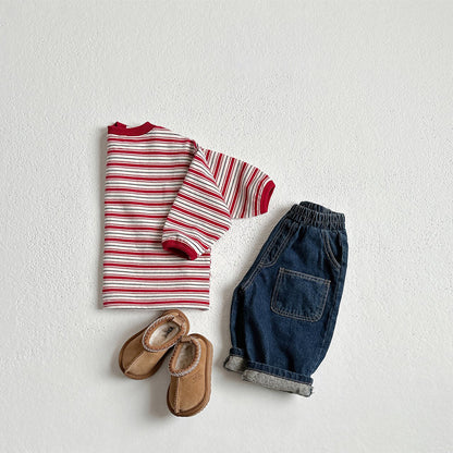 Toddler W25 Warm Stripe Long Sleeve Top (1-6y) - 3 Colors