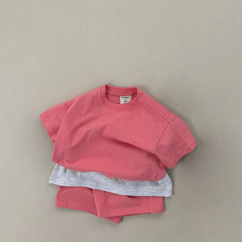 Kids Soy Summer Cotton Short Sleeve Top (1-9y) - 11 Colors