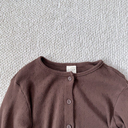 Toddler Bella F25 Pointelle Cardigan (1-6y) - 3 Colors - AT NOON STORE