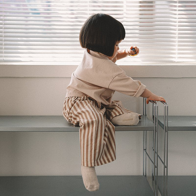 Toddler Mel SP26 Stripe Wide Pull-On Pants (1-8y) - 2 Colors - AT NOON STORE