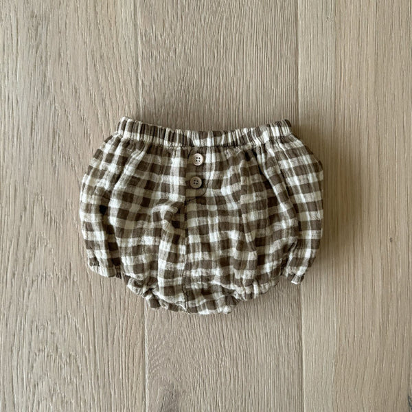 Baby BH Gingham Cotton Bloomer (3-18m) - 3 Colors