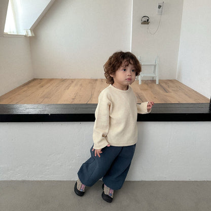 Toddler FW26 Waffle Long Sleeve Top (2-9y) - 3 Colors