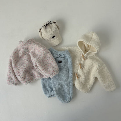 Toddler Land W25 Sherpa Mock Neck Zip-Up Jacket (1-6y) - 3 Colors