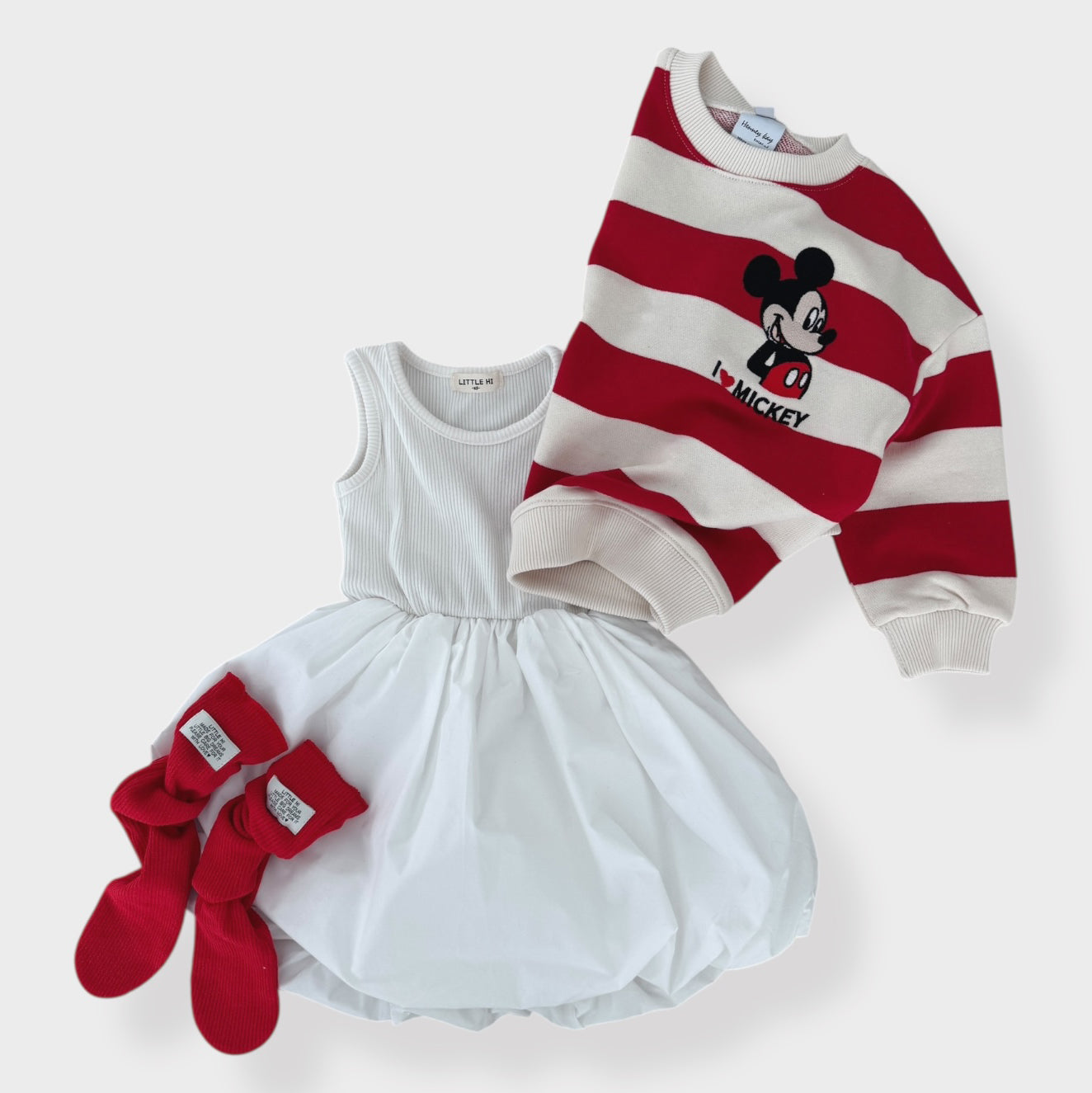 Toddler SP26 Ribbed Sleeveless Top Balloon Dress (1-7y)- 2 Colors - AT NOON STORE