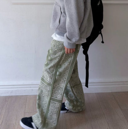 Kids SP26 Paisley Print Pull-on Pants (2-7y) - 2 Colors - AT NOON STORE