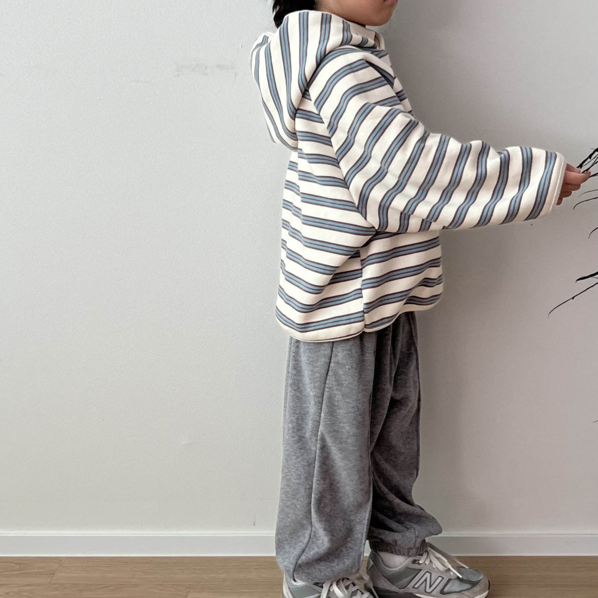 Kids W24 Comfy Loose Fit Hoodie (1-7y) - Stripe