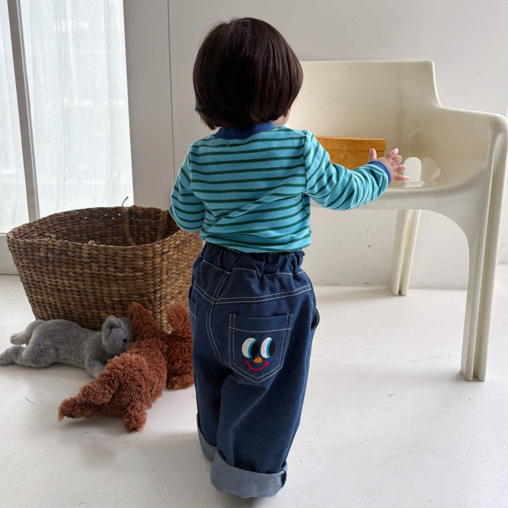 Toddler F26 Peekaboo Denim Pants (1-6y) - Blue