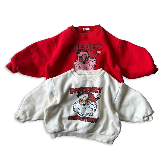 Toddler W25 Merry Christmas Long Sleeve Sweatshirt (1-7y, Adult) - 2 Colors - AT NOON STORE