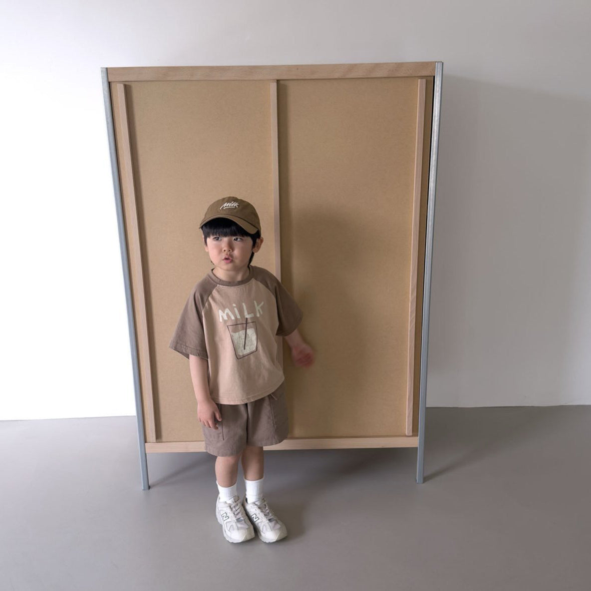 Toddler SS26 Milk Raglan Short Sleeve Top (1-7y) - 2 Colors - AT NOON STORE