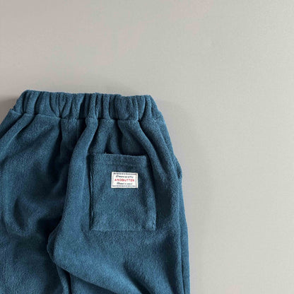 Toddler W25 Warm Terry Cloth Argyle Jogger Pants (3-7y) - 2 Colors