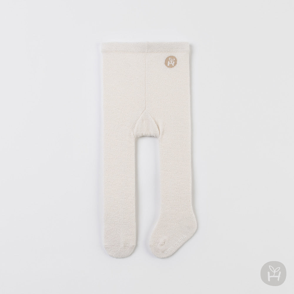 Baby Toddler Winter Plain Tights (0-24m) - Ivory - AT NOON STORE