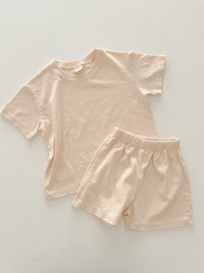Kids T-Shirt and Shorts Set (6m-7y) - 3 Colors - AT NOON STORE