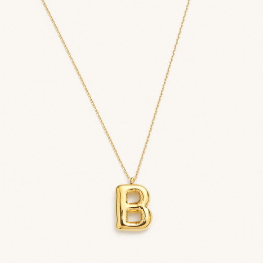 Bubble Initial Necklace