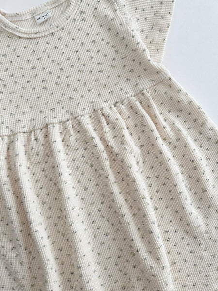 [At Noon Exclusive] Kids Cozy Waffle Dress (1-6y) - Floral