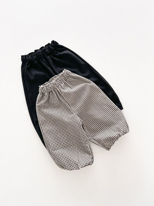 Toddler FW26 Fleece Lined Plaid Jogger Pants (10m-4y) - 2 Colors