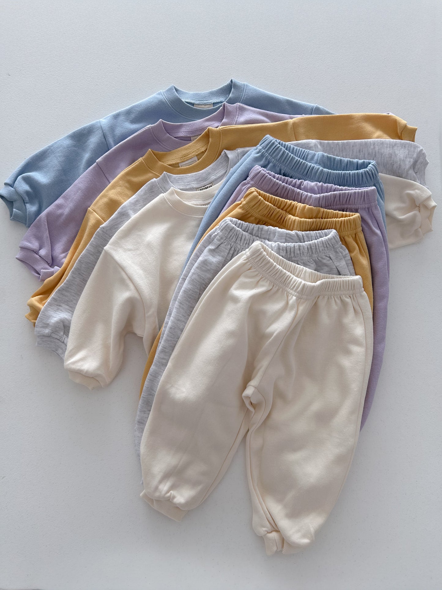 Kids Soy F26 Basic Long Sleeve Sweatshirt and Jogger Pants Set (1-7y) - 5 Colors