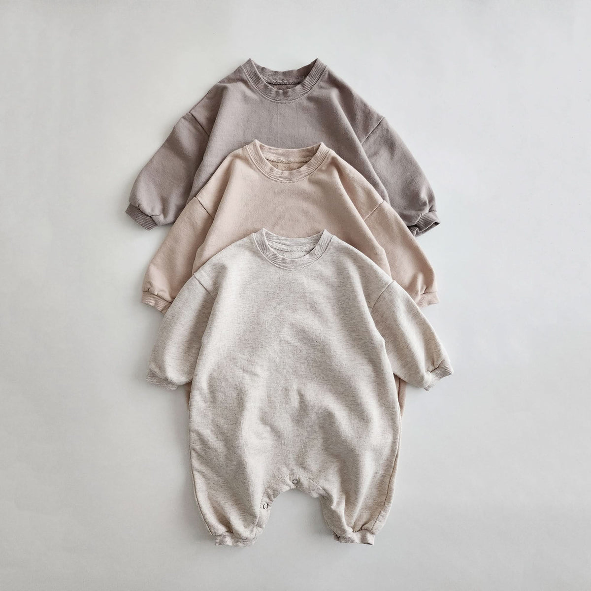 Baby At Noon Bubble Jumpsuit (9-15m) - Oatmeal - AT NOON STORE