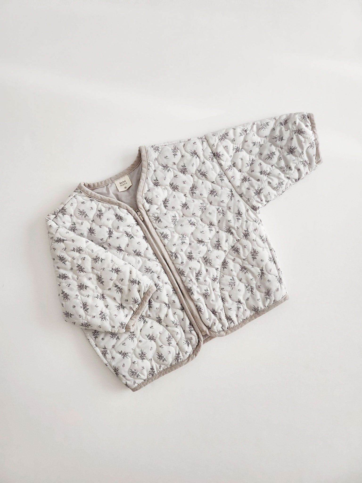 Baby BH Floral Print Quilted Jacket (6-18m) - 2 Colors